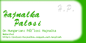 hajnalka palosi business card